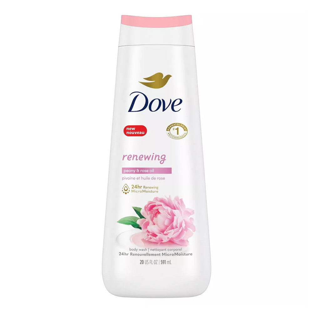 Dove Renewing Body Wash Peony And Rose Oil, 20 Oz
